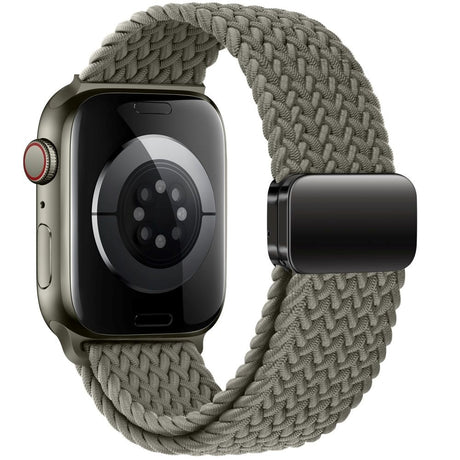 Apple Watch (42/44/SE/45/46/49mm) Tech-Protect NylonMag Rem - Grågrøn