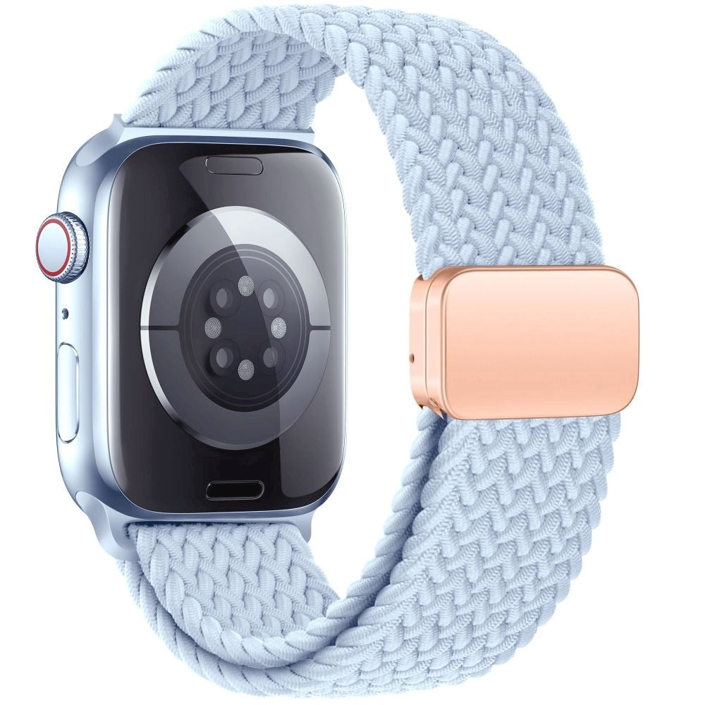 Apple Watch (42/44/SE/45/46/49mm) Tech-Protect NylonMag Rem - Lyseblå