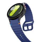 Samsung Galaxy Watch 4 / 5 / 6 / 7 / FE Tech-Protect Silicone Sport Rem - Mørkeblå