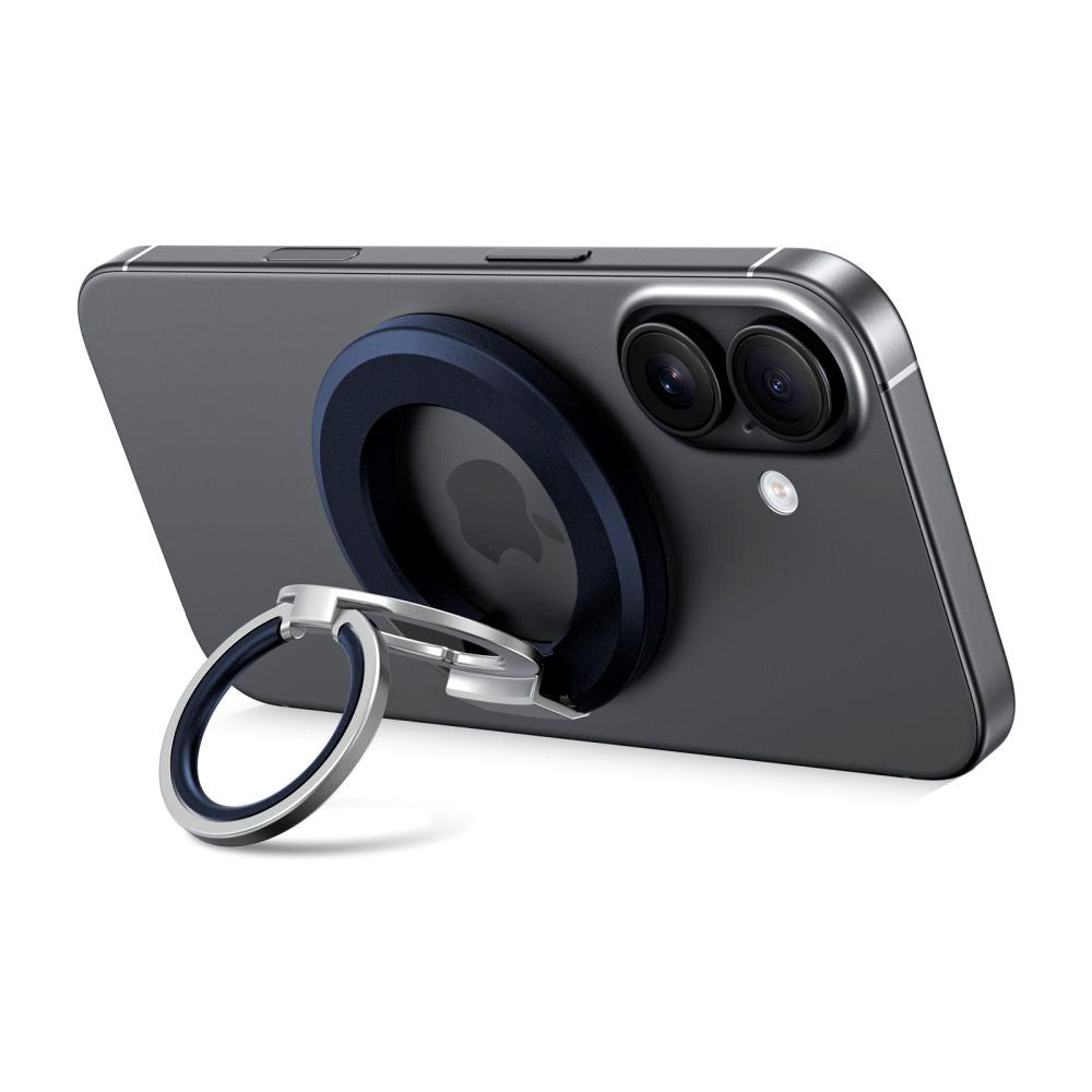 Tech-Protect Magnetisk Finger Ring - Mobil - MagSafe Kompatibel - Mørkeblå
