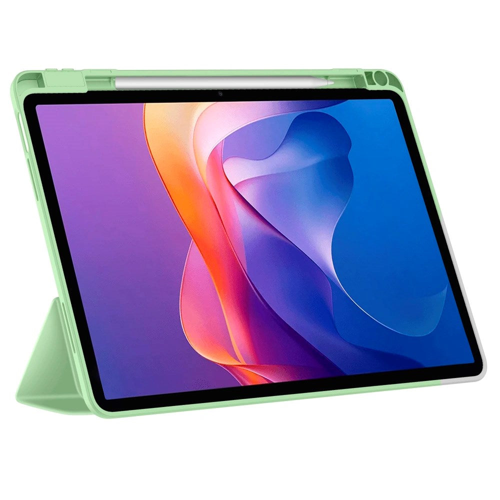 Tech-Protect - Xiaomi Redmi Pad 2 SmartCase Flip Cover m. Pen Holder - Grøn