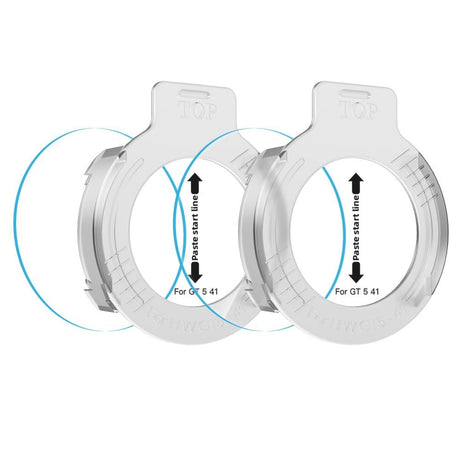 Tech-Protect Easy Set+ Huawei Watch GT 5 (41mm) Skærmbeskyttelsesglas - inkl. Installationsramme - 2 stk. - Gennemsigtig