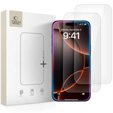 Tech-Protect - iPhone 17 Pro Max / 16 Pro Max - Glass Fit+ Skærmbeskyttelsesglas - 2 stk - Gennemsigtig