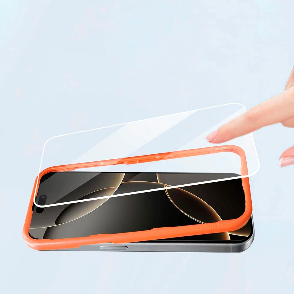 Tech-Protect - iPhone 17 Pro Max / 16 Pro Max - Easy Set+ Beskyttelsessæt m. Skærmbeskyttelsesglas & Kameralinsebeskyttelsesglas - Gennemsigtig