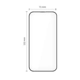 Tech-Protect - iPhone Air - Quick Set+ Skærmbeskyttelsesglas - 2 stk - Gennemsigtig / Sort Kant