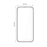 Tech-Protect - iPhone 17 Pro - Quick Set+ Skærmbeskyttelsesglas - 2 stk - Gennemsigtig / Sort Kant