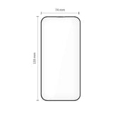 Tech-Protect - iPhone 17 Pro Max - Quick Set+ Skærmbeskyttelsesglas - 2 stk - Gennemsigtig / Sort Kant