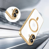 Tech-Protect iPhone 17 MagFlex Cover - MagSafe Kompatibel - Guld / Gennemsigtig
