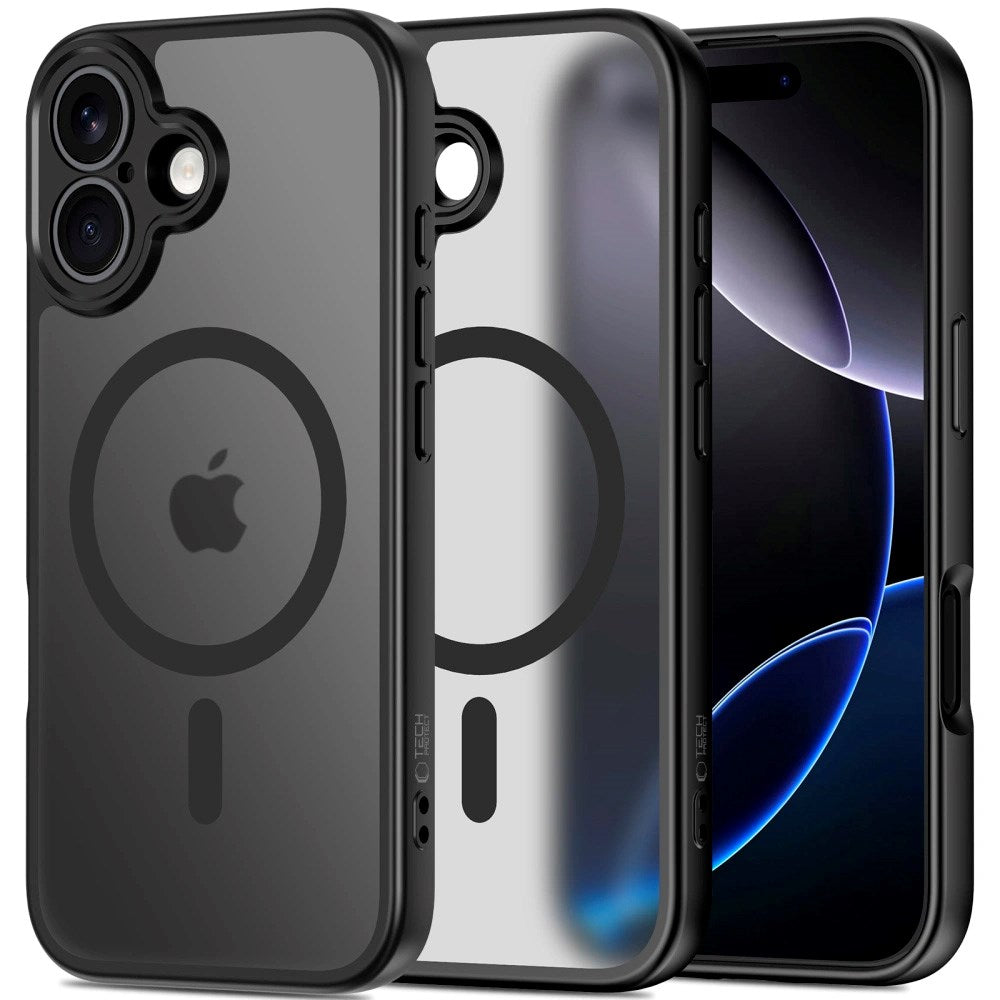 Tech-Protect - iPhone 17 - BasicMag Hybrid Cover - MagSafe Kompatibel - Mat Sort