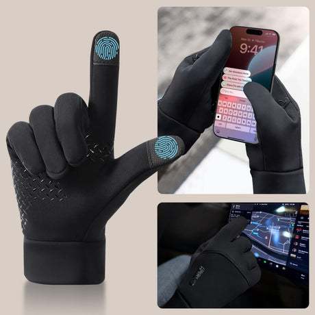 Tech-Protect Touch Screen Handsker - (24 x 22 cm) - Sort