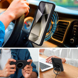 Tech-Protect Silikone Cover - Samsung Galaxy S25+ (Plus) - MagSafe Kompatibel - Sort