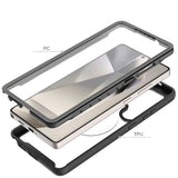 Tech-Protect Defense Hybrid Cover - Samsung Galaxy S25 Ultra - MagSafe Kompatibel - Gennemsigtig / Sort