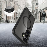 Samsung Galaxy S25 Tech-Protect Magmat Bagside Cover - MagSafe Kompatibel - Gennemsigtig / Sort