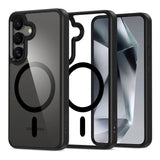 Samsung Galaxy S25 Tech-Protect Magmat Bagside Cover - MagSafe Kompatibel - Gennemsigtig / Sort