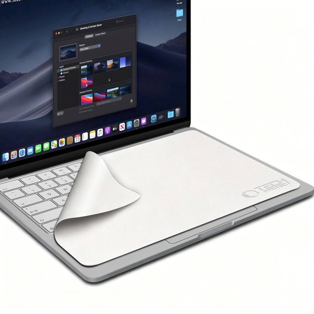 Tech-Protect Poleringsklud til Laptop Skærm 15-16" - Grå