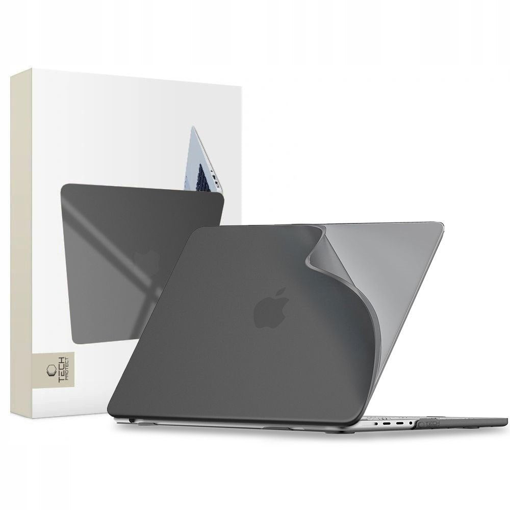MacBook Pro 14 M5/M4/M3/M2/M1 (2026-2021) Tech-Protect Softshell Plast Cover - Mat Sort