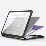 MacBook Neo 13 A18 (2026) Tech-Protect Kevlar Pro Case - Sort / Gennemsigtig