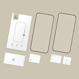 Xiaomi 17T Tech-Protect Glass Fit+ Skærmglas - 2 stk - Gennemsigtig / Sort Kant
