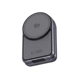 Tech-Protect A53 3-in-1 25W Trådløs Oplader til Smartphone + Smartwatch + Høretelefoner - MagSafe / Qi2 Kompatibel - Mørkegrå