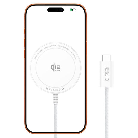 Tech-Protect Trådløs Magnetisk Oplader A54 25W - Hvid