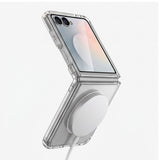 Samsung Galaxy Z Flip8 Tech-Protect Flexair Hybrid Bagside Cover - MagSafe Kompatibel - Gennemsigtig
