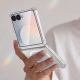 Samsung Galaxy Z Flip8 Tech-Protect Flexair Hybrid Bagside Cover - MagSafe Kompatibel - Gennemsigtig
