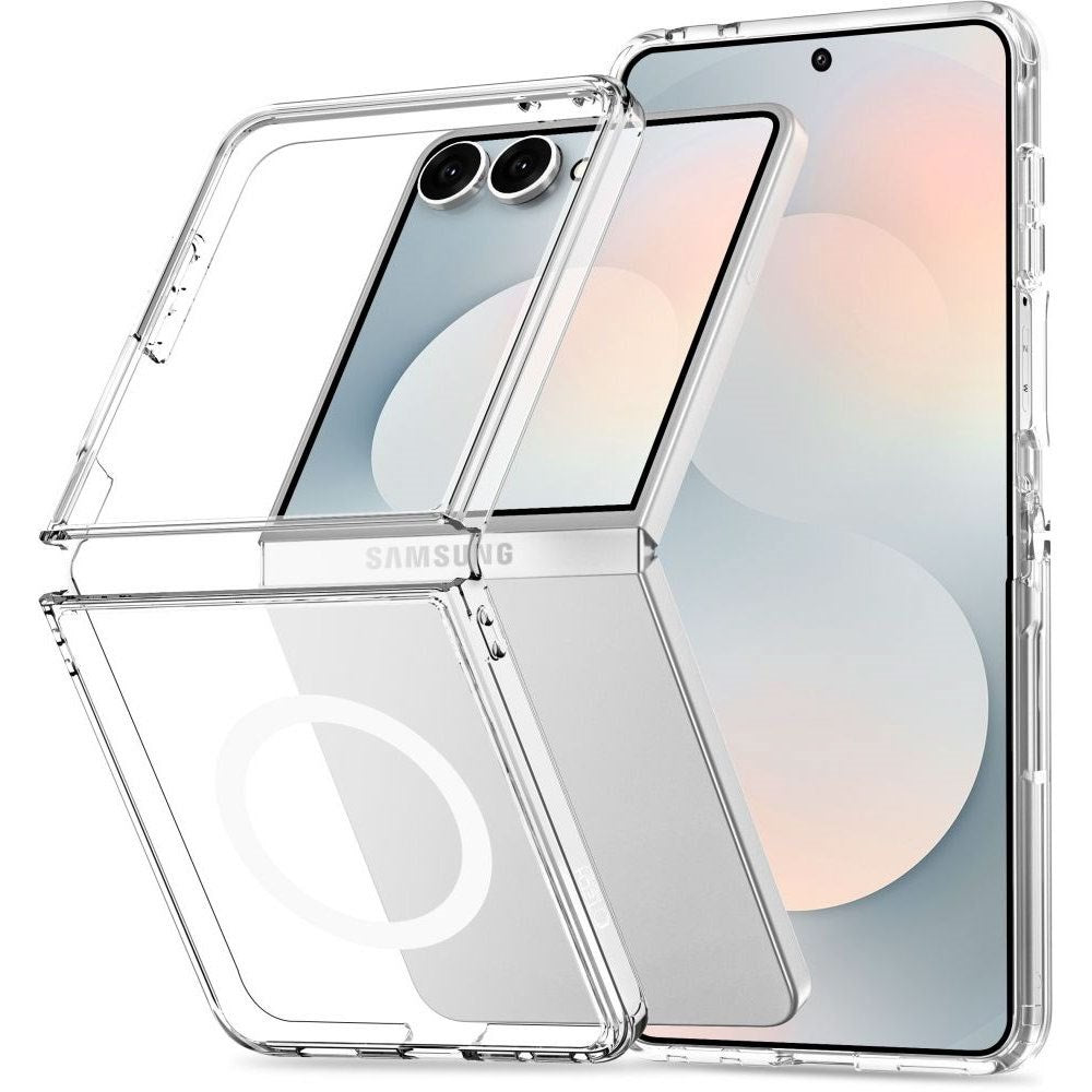 Samsung Galaxy Z Flip8 Tech-Protect Flexair Hybrid Bagside Cover - MagSafe Kompatibel - Gennemsigtig