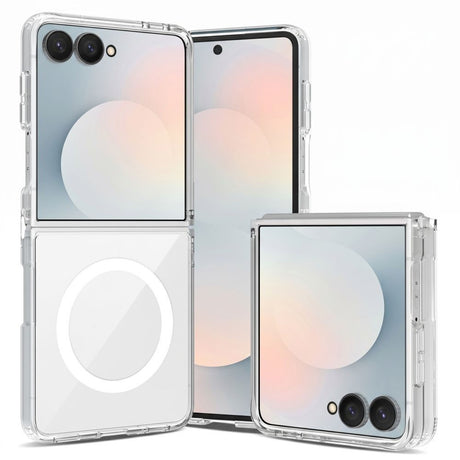 Samsung Galaxy Z Flip8 Tech-Protect Flexair Hybrid Bagside Cover - MagSafe Kompatibel - Gennemsigtig
