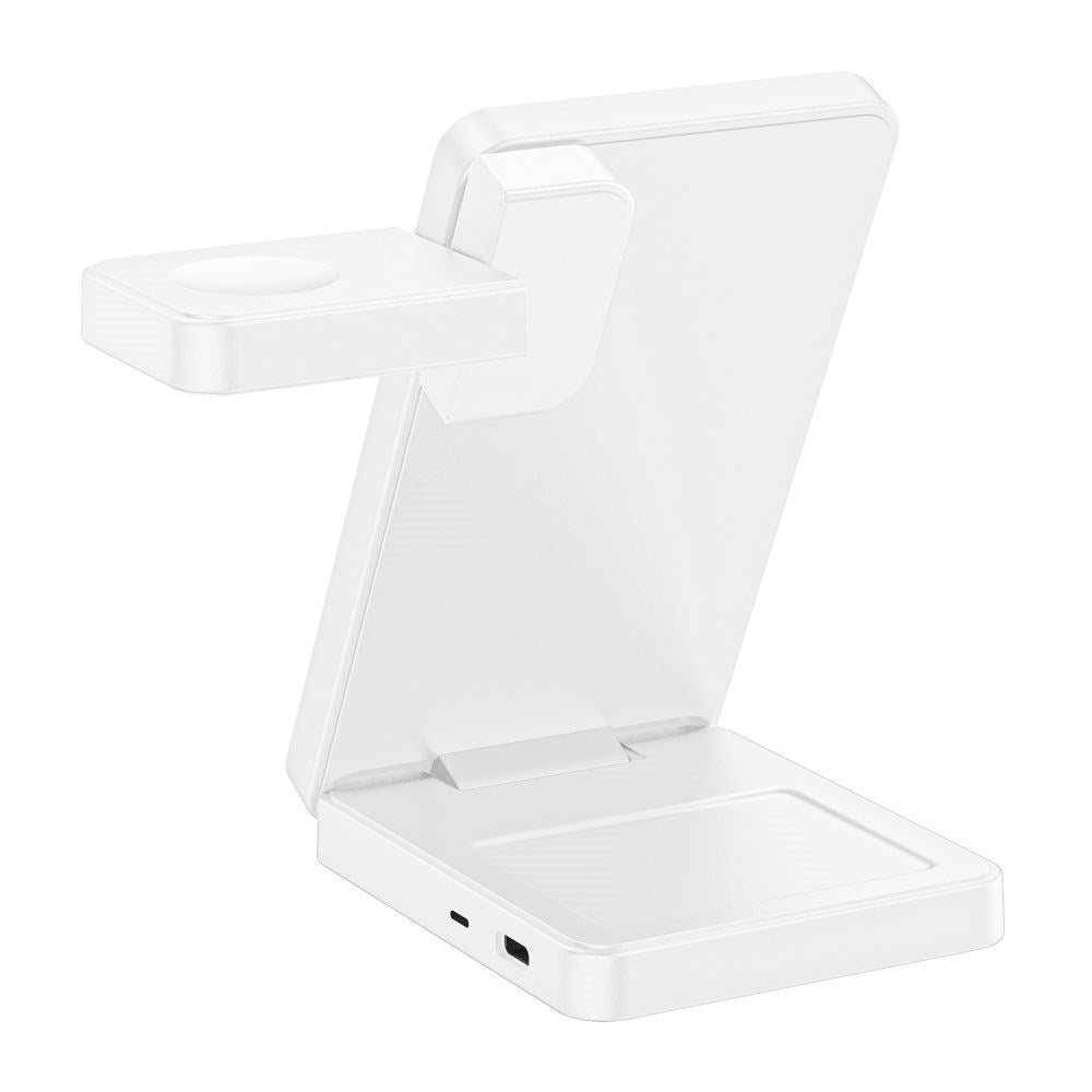 Tech-Protect 3-i-1  Trådløs MagSafe Oplader A56 25W - Hvid