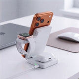 Tech-Protect 3-i-1  Trådløs MagSafe Oplader A56 25W - Hvid