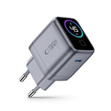 Tech-Protect Hurtig Vægoplader 45W m. USB-C PowerVision NC45W-GaN - Grå