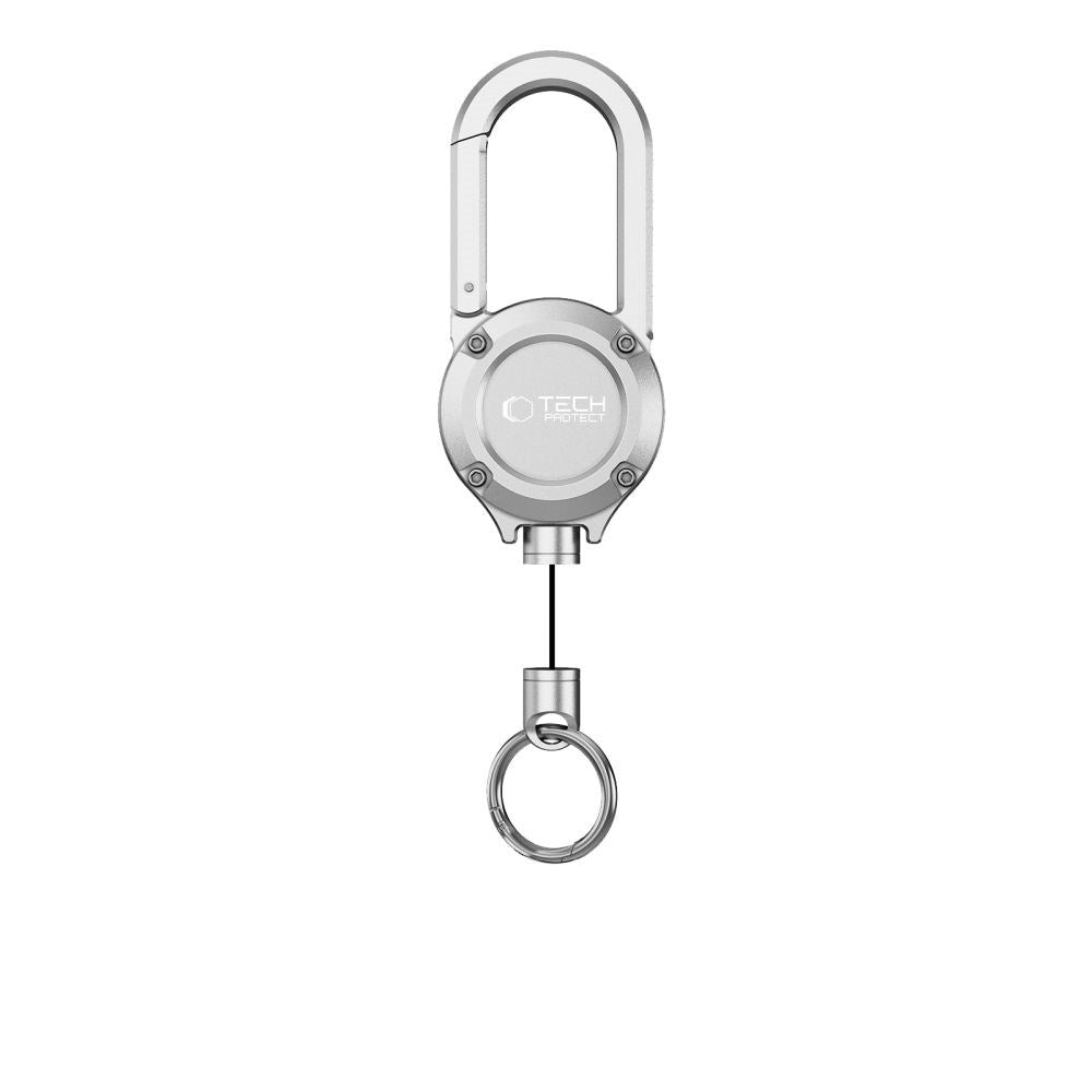 Tech-Protect URBANLOOP Yoyo Nøglering - Anti Theft - Sølv