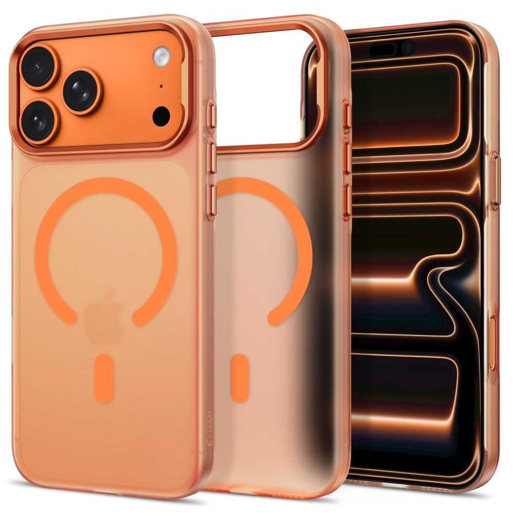 Tech-Protect iPhone 18 Pro / 17 Pro MagZero Mobil Cover - MagSafe Kompatibel - Matte Cosmic Orange