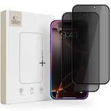 Tech-Protect iPhone 18 Pro Hærdet Beskyttelsesglas - Privacy Funktion - 2 stk. - Gennemsigtig