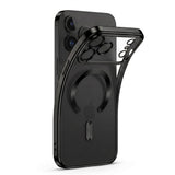 Tech-Protecti Phone 18 Pro / 17 Pro MagFlex Cover - MagSafe Kompatibel - Sort / Gennemsigtig