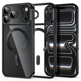 Tech-Protecti Phone 18 Pro / 17 Pro MagFlex Cover - MagSafe Kompatibel - Sort / Gennemsigtig