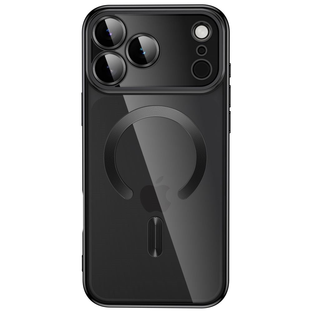 Tech-Protecti Phone 18 Pro / 17 Pro MagFlex Cover - MagSafe Kompatibel - Sort / Gennemsigtig