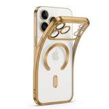 Tech-Protect iPhone 18 Pro / 17 Pro MagFlex Cover - MagSafe Kompatibel - Gennemsigtig / Guld