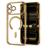 Tech-Protect iPhone 18 Pro Max / 17 Pro Max MagFlex Cover - MagSafe Kompatibel - Gennemsigtig / Guld
