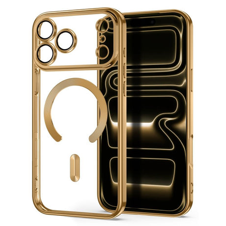 Tech-Protect iPhone 18 Pro Max / 17 Pro Max MagFlex Cover - MagSafe Kompatibel - Gennemsigtig / Guld
