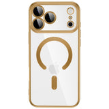 Tech-Protect iPhone 18 Pro Max / 17 Pro Max MagFlex Cover - MagSafe Kompatibel - Gennemsigtig / Guld