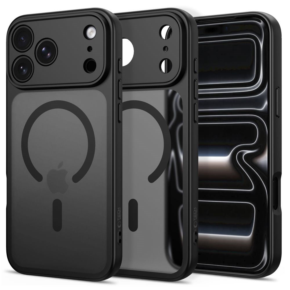 Tech-Protect BasicMag iPhone 17 Pro Max / 18 Pro Max Hybrid Bagside Cover - MagSafe Kompatibel - Mat Sort