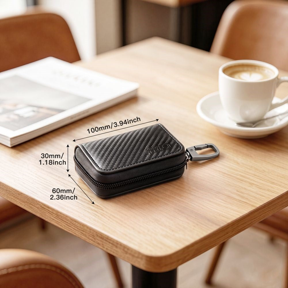 Tech-Protect KLR300 Etui til Bilnøgle m. Indbygget RFID-Blokering - Sort / Karbon