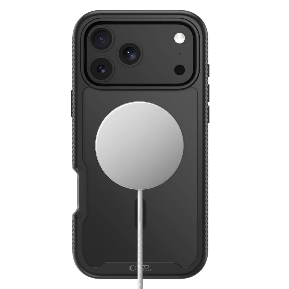 Tech-Protect iPhone 18 Pro Max / 17 Pro Max Defense Mobil Cover med Skærmbeskyttelse - MagSafe Kompatibel - Matte Black
