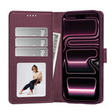 Tech-Protect iPhone 18 Pro / 17 Pro Wallet Flipcover - MagSafe Kompatibel - Rød