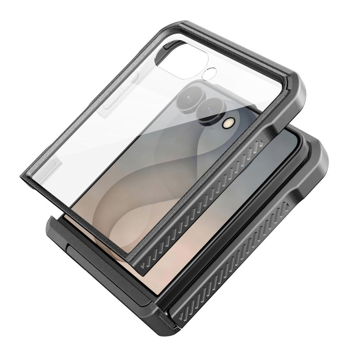 Samsung Galaxy Z Flip8 Tech-Protect Kevlar Pro Håndværker Cover - Sort