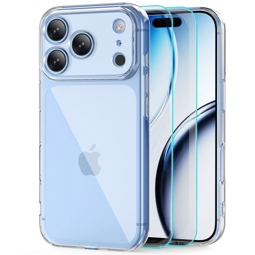 Tech-Protect iPhone 18 Pro Max / 17 Pro Max FlexAir Cover m. 2 stk. Skærmbeskyttelse - MagSafe Kompatibel - Gennemsigtig
