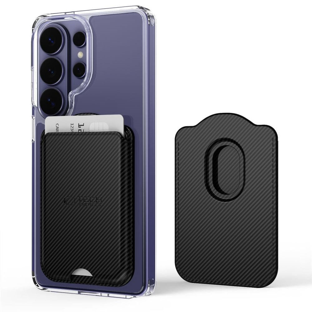 Tech-Protect MagWallet Plast Kortholder - MagSafe Kompatibel - Carbon