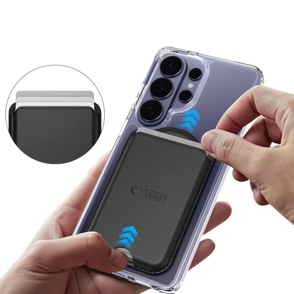Tech-Protect MagWallet Plast Kortholder - MagSafe Kompatibel - Sort