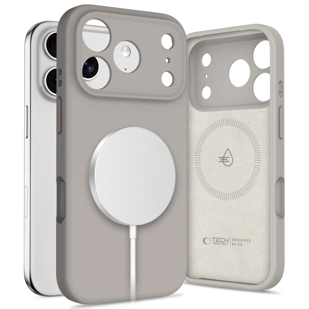 Tech-Protect - iPhone 17 Pro - Silicone Cover - MagSafe Kompatibel - Grå